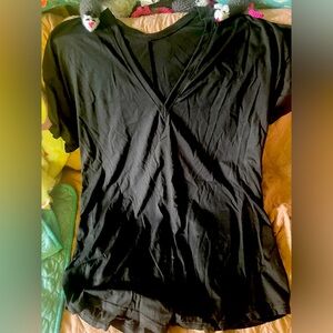 Black T-Shirt Romper, new worn, 2xl